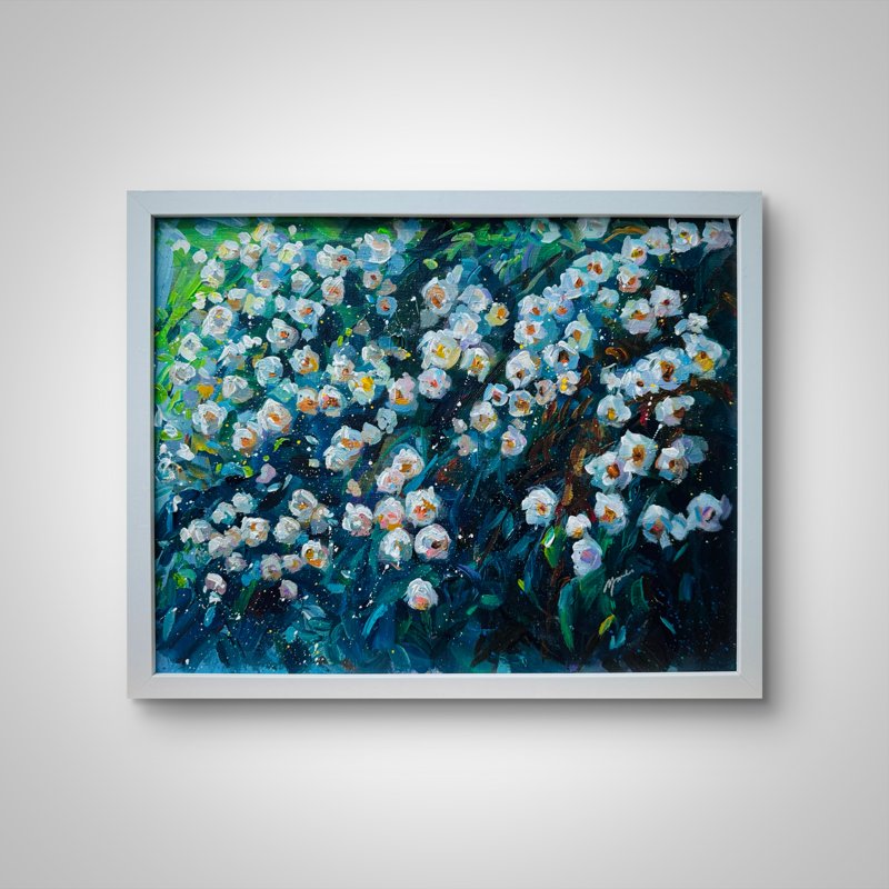 A Garden Half Awake Acrylic On Canvas Panel 11X14